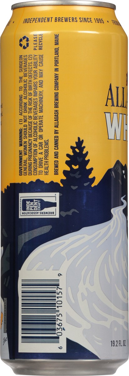 slide 4 of 9, Allagash Belgian-Style Wheat White Beer 19.2 fl oz, 19 oz