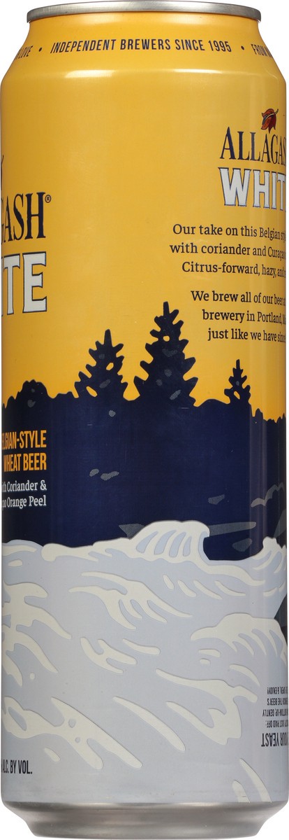 slide 9 of 9, Allagash Belgian-Style Wheat White Beer 19.2 fl oz, 19 oz