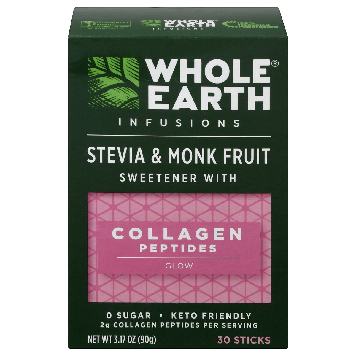 slide 1 of 9, Whole Earth Sweetener Co. Whole Earth Infusions Collagen, 3.2 oz