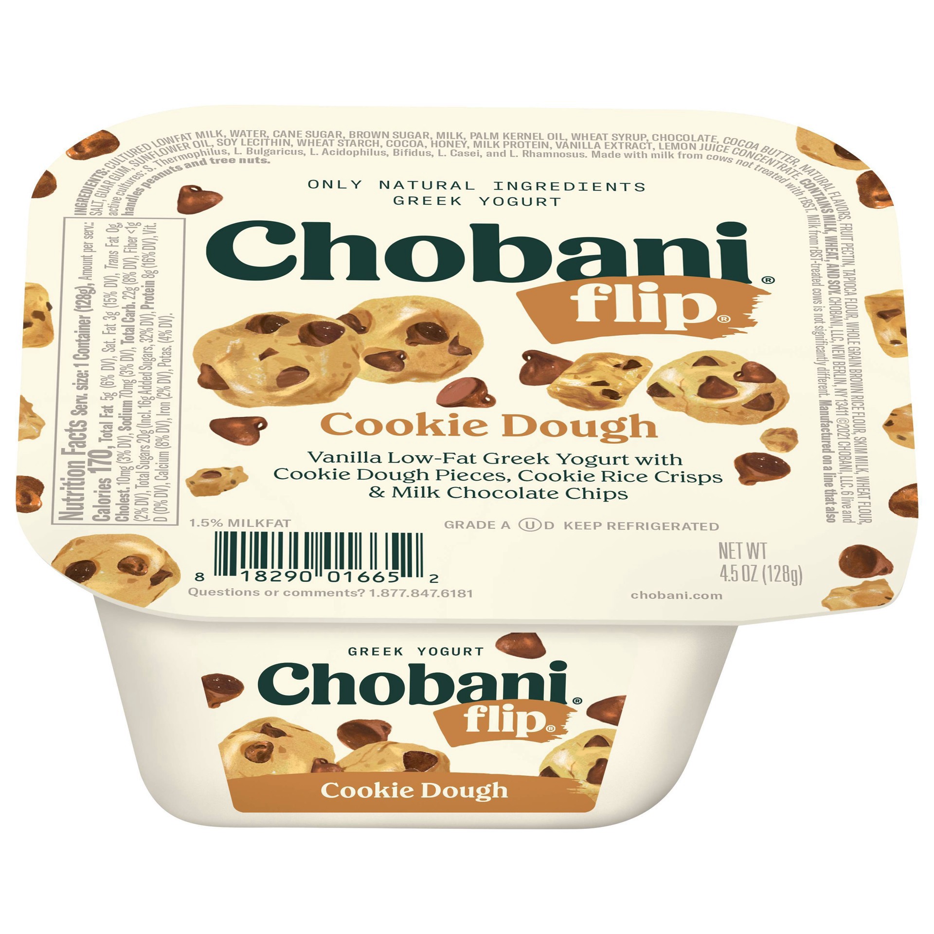 slide 2 of 11, Chobani Flip Cookie Dough Greek Yogurt - 4.5oz, 4.5 oz