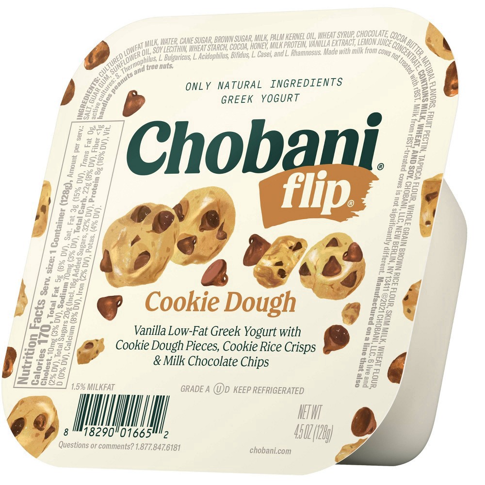 slide 4 of 11, Chobani Flip Cookie Dough Greek Yogurt - 4.5oz, 4.5 oz