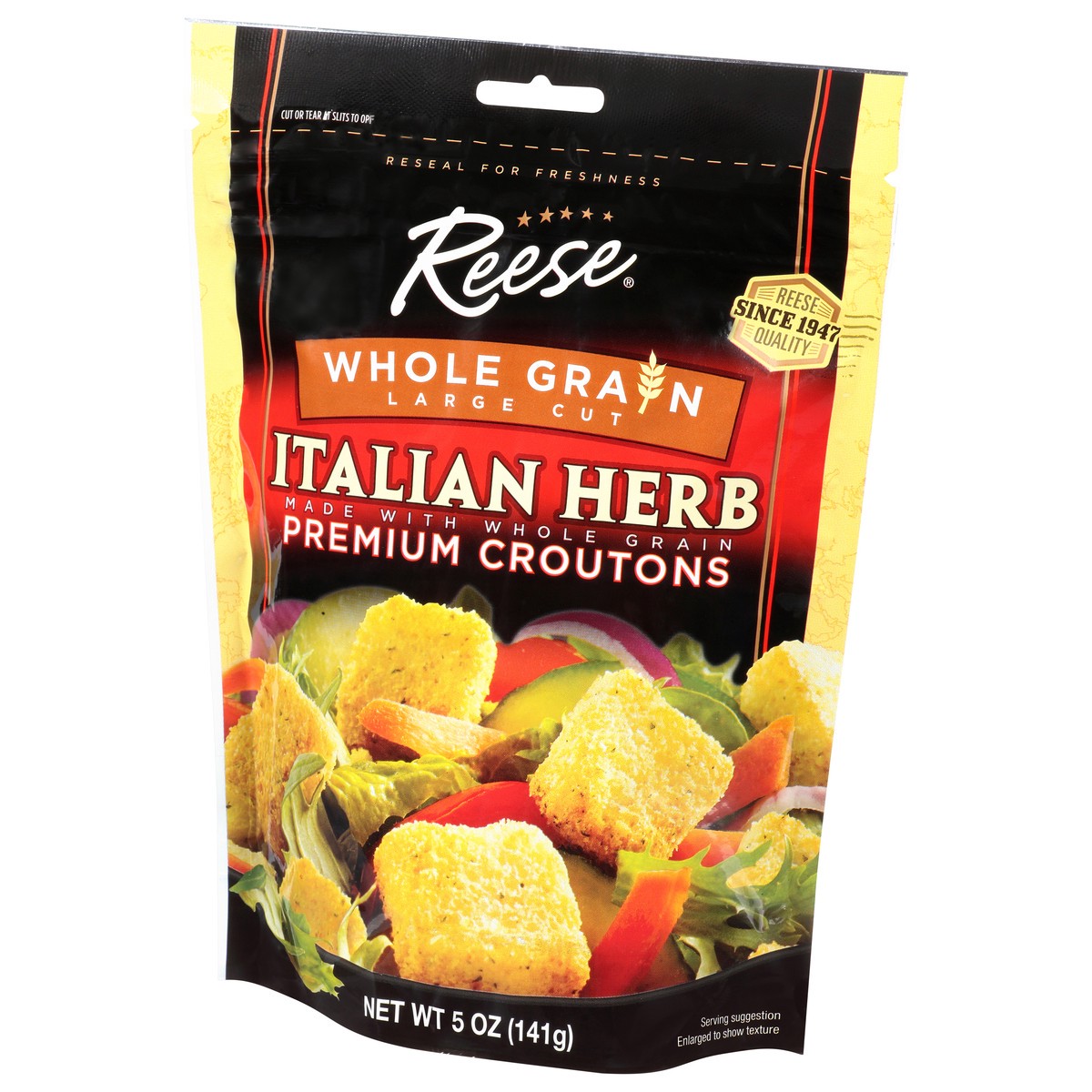 slide 5 of 12, Reese Premium Whole Grain Large Cut Italian Herb Croutons 5 oz, 5 oz