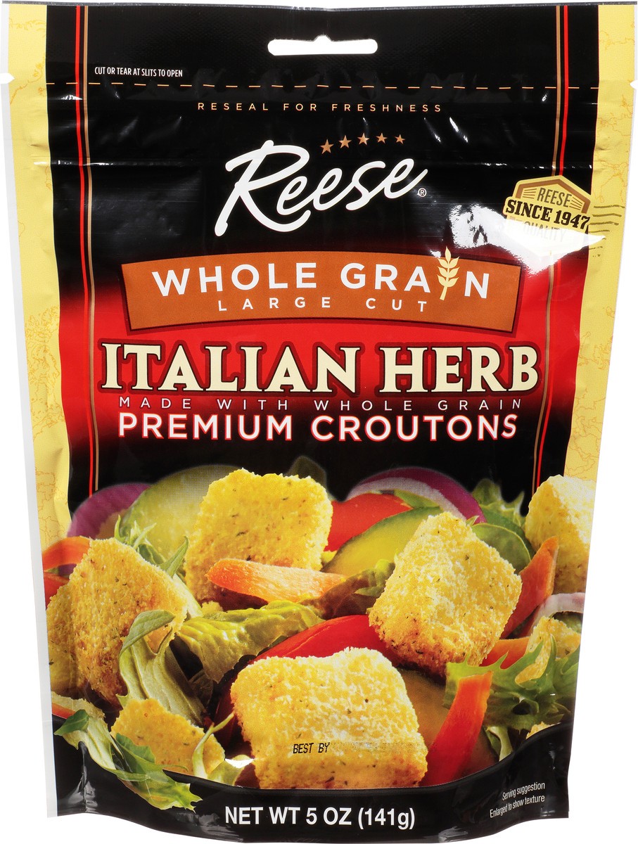 slide 9 of 12, Reese Premium Whole Grain Large Cut Italian Herb Croutons 5 oz, 5 oz