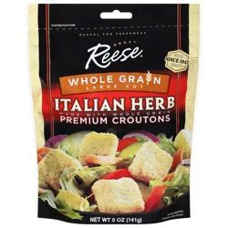 Reese Large Cut Whole Grain Premium Italian Herb Croutons 5 oz