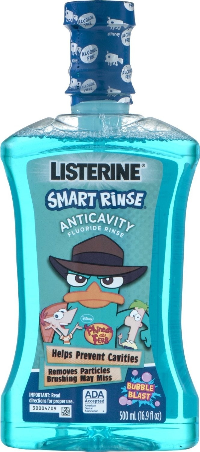 slide 1 of 1, Listerine Anticavity Fluoride Rinse 16.9 oz, 16.9 fl oz