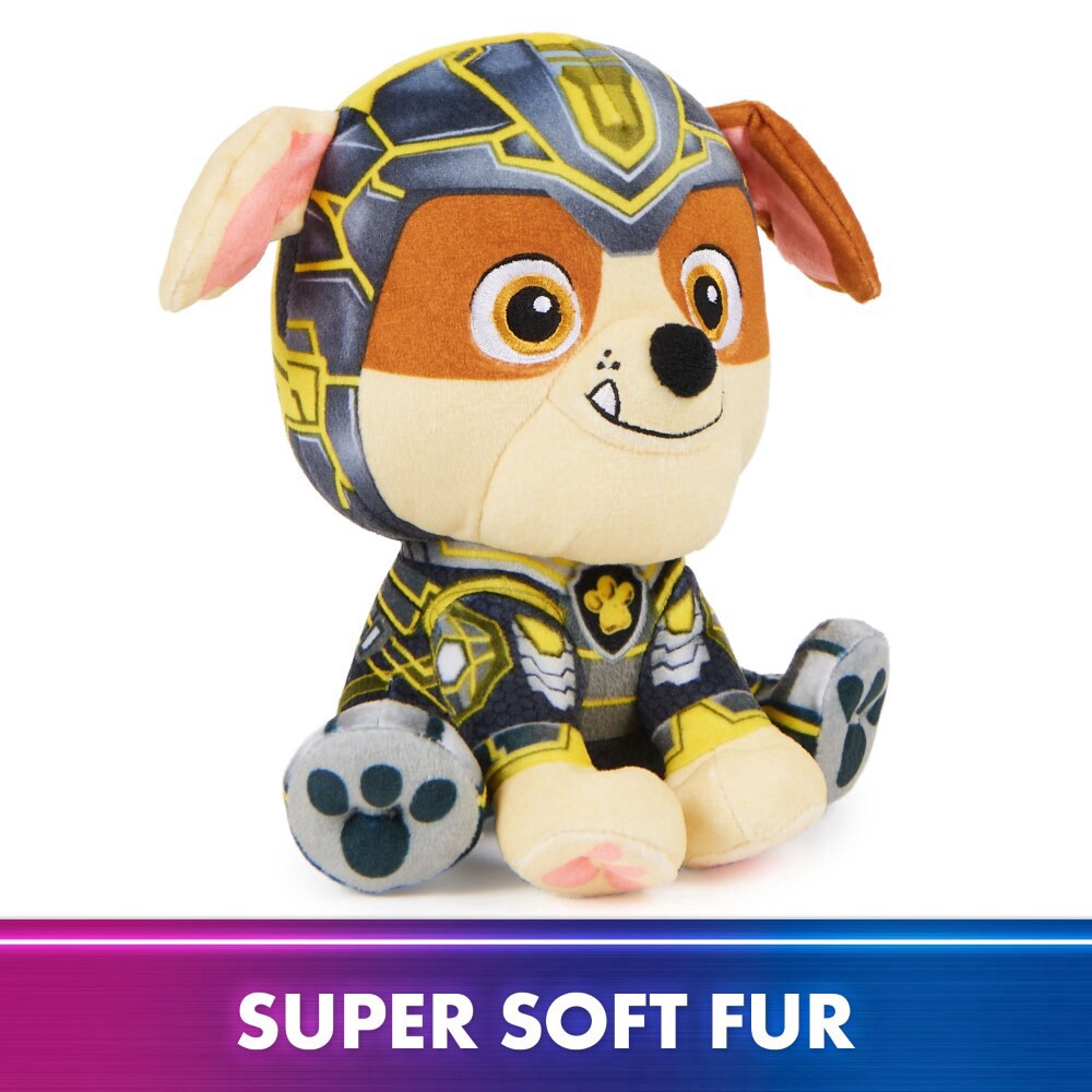 slide 2 of 5, PAW Patrol: The Mighty Movie Mighty Pups Rubble Plush Toy, 1 ct