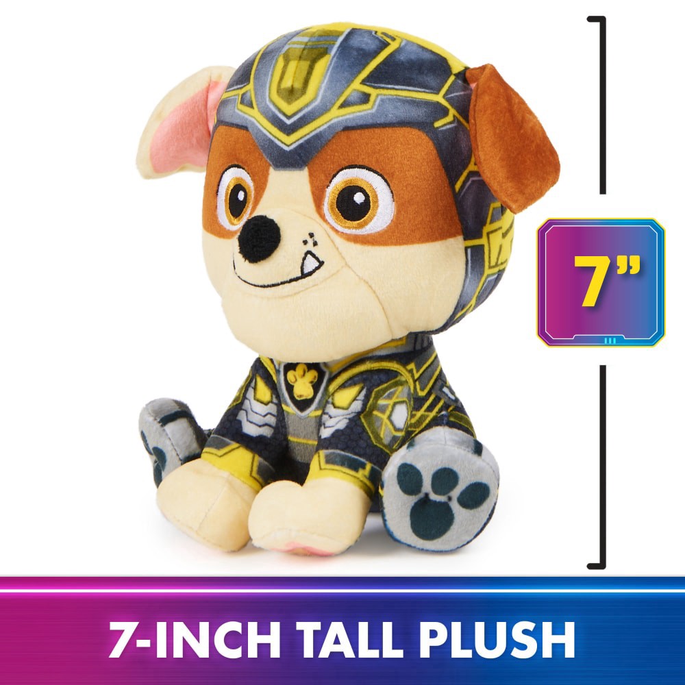 slide 4 of 5, PAW Patrol: The Mighty Movie Mighty Pups Rubble Plush Toy, 1 ct