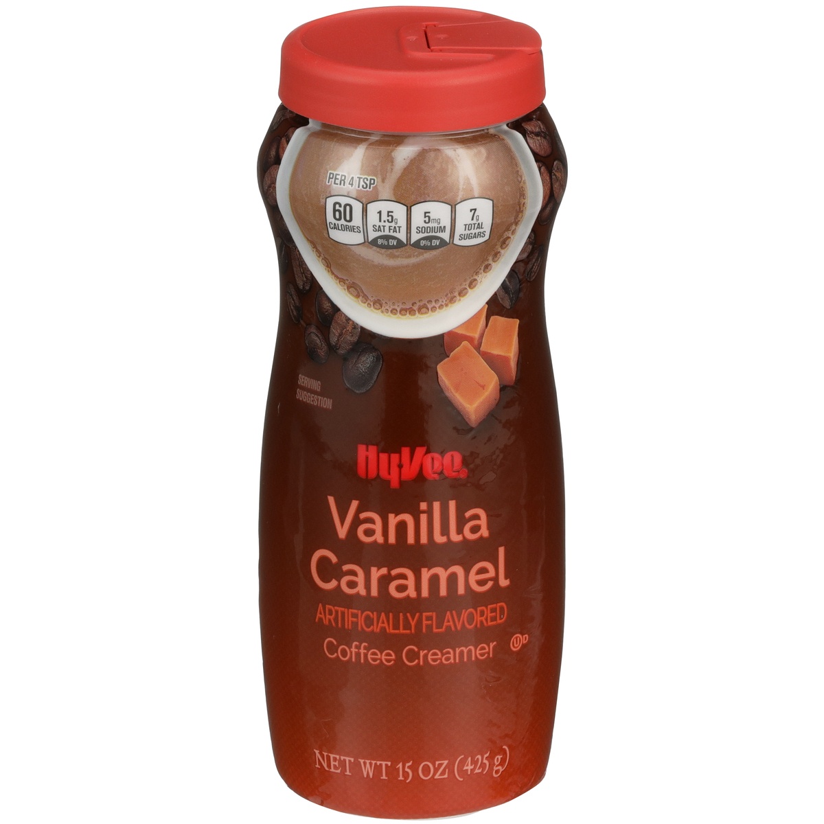 slide 1 of 1, Hy-vee Vanilla Caramel Coffee Creamer - 15 oz, 15 oz