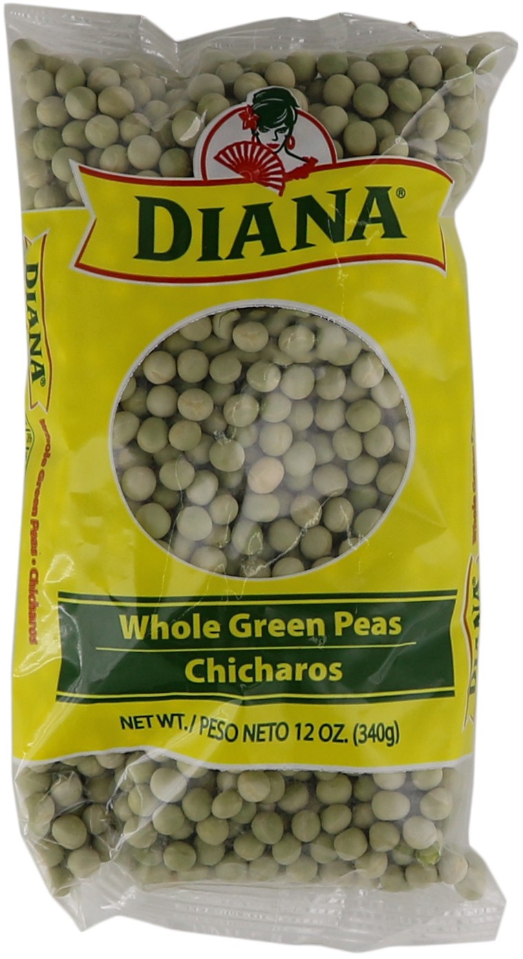 slide 1 of 1, Diana Whole Green Peas, 12 oz