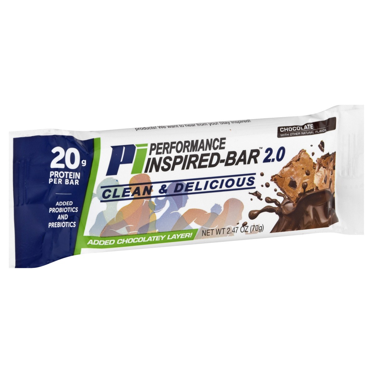 slide 5 of 12, Performance Inspired Nutrition Protein Bar, Chocolate, 2.47 oz