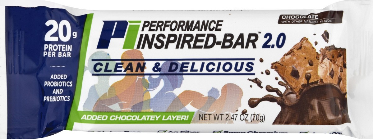 slide 2 of 12, Performance Inspired Nutrition Protein Bar, Chocolate, 2.47 oz