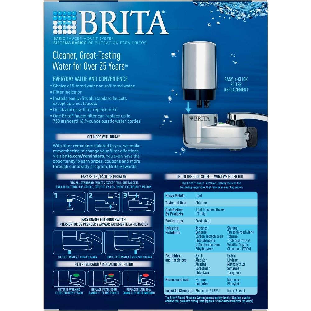 slide 2 of 3, Brita On Tap Faucet Water Filter System - Chrome, 1 ct