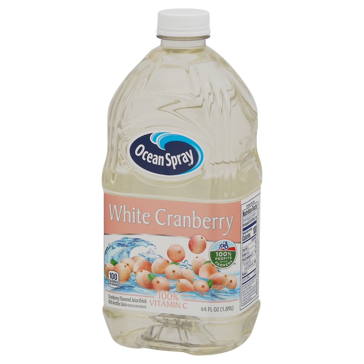 slide 4 of 9, Ocean Spray White Cranberry Juice, 64 fl oz