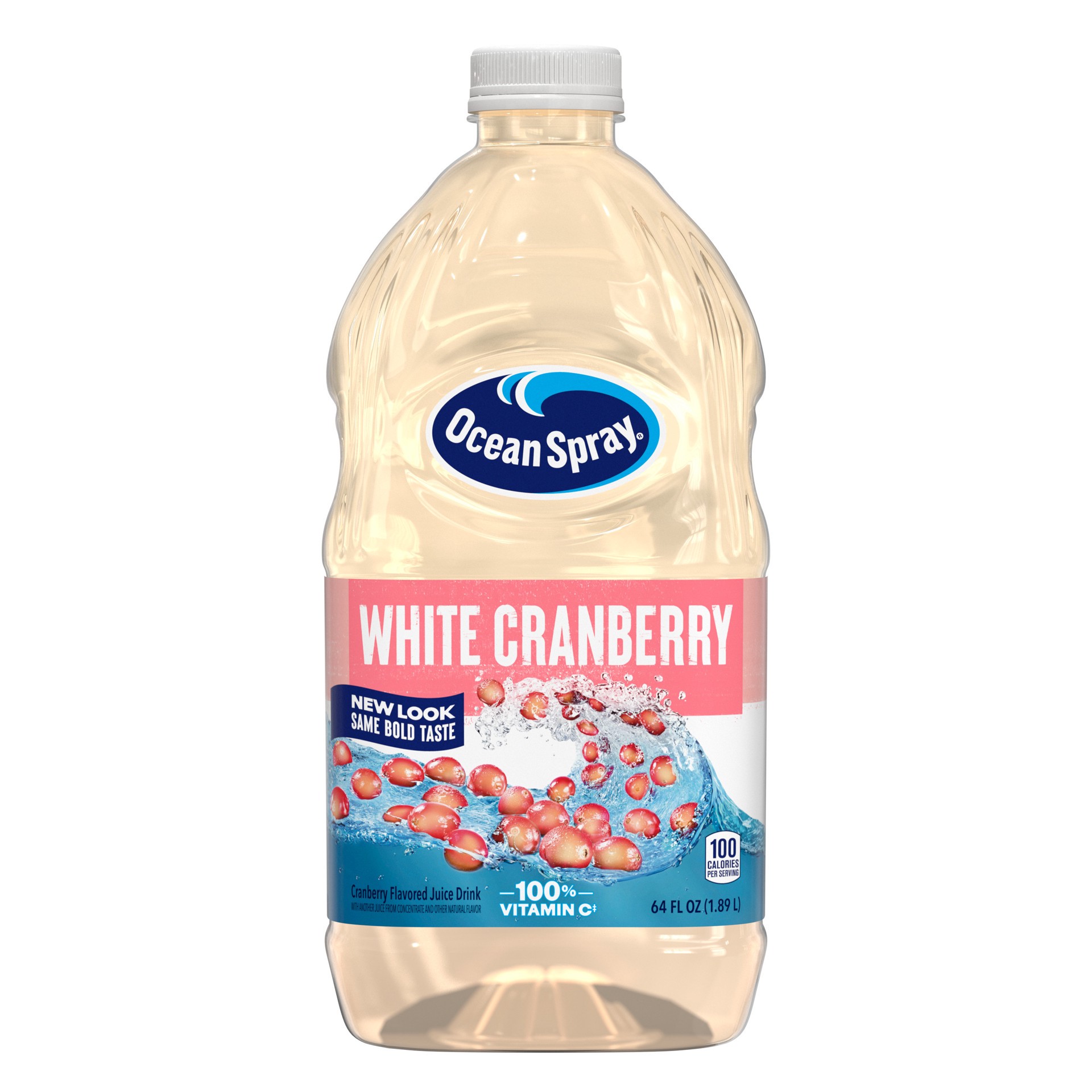 slide 1 of 9, Ocean Spray White Cranberry Juice Drink, 64 Fl Oz Bottle, 64 fl oz