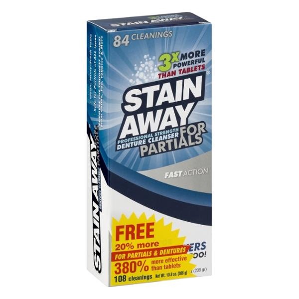 slide 1 of 1, Stain Away Plus Stainaway For Partials, 8.4 oz