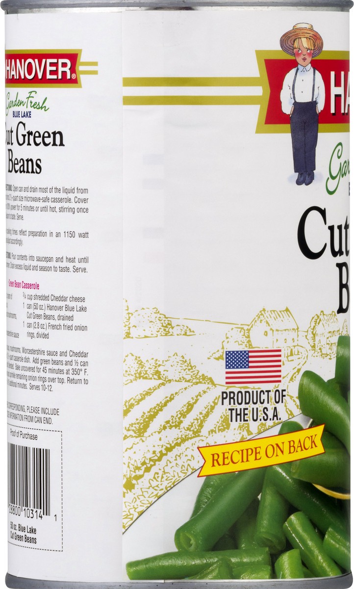 slide 8 of 12, Hanover Garden Fresh Blue Lake Cut Green Beans 50 oz, 50 oz