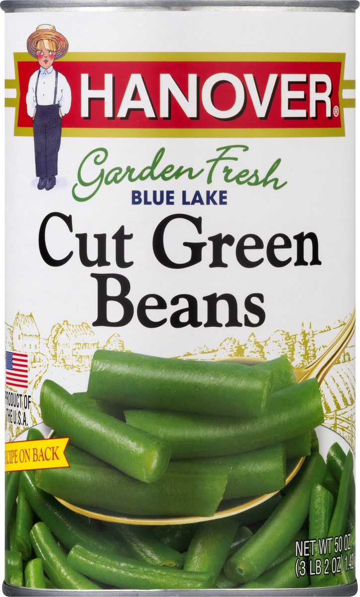 slide 1 of 12, Hanover Garden Fresh Blue Lake Cut Green Beans 50 oz, 50 oz