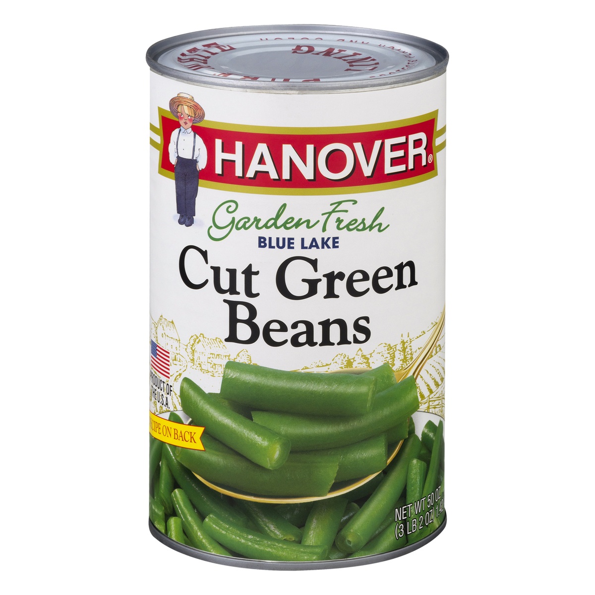 slide 1 of 1, Hanover Garden Fresh Blue Lake Cut Green Beans 50 oz, 50 oz