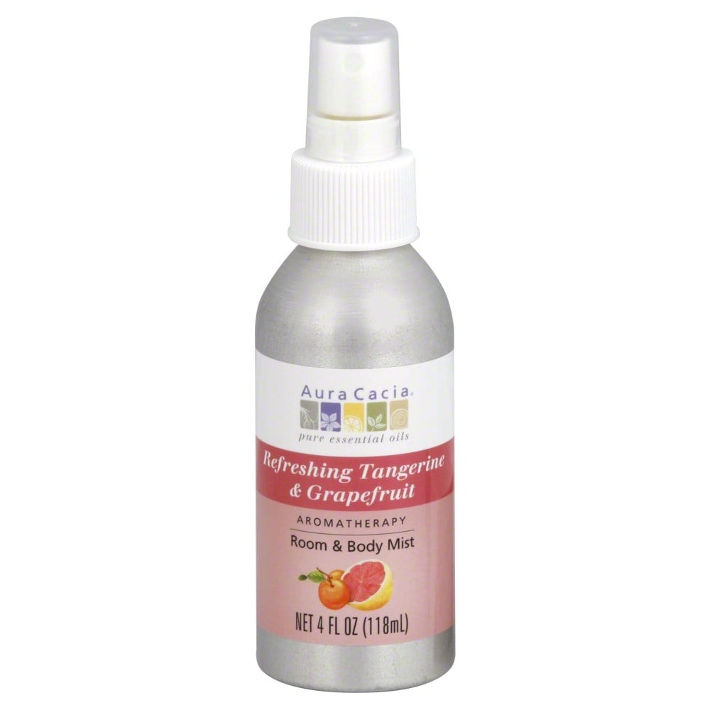 slide 1 of 1, Aura Cacia Tangerine & Grapefruit Aromatherapy Mist, 4 oz