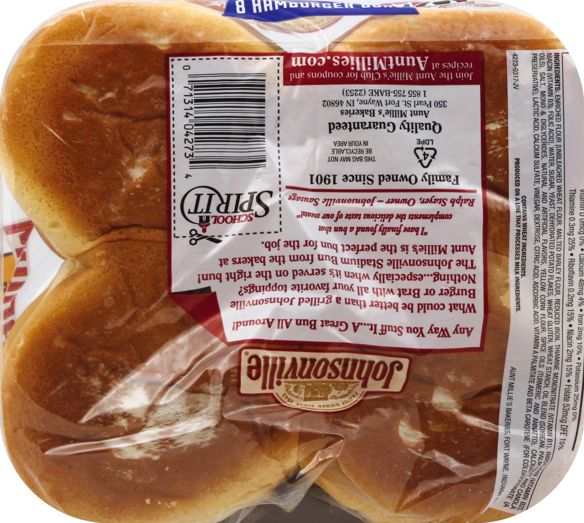 slide 4 of 6, Johnsonville Hamburger Buns 8 ea, 8 ct