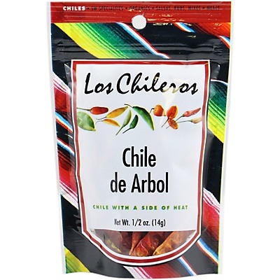 slide 1 of 1, Los Chileros Chile de Arbol, 0.5 oz