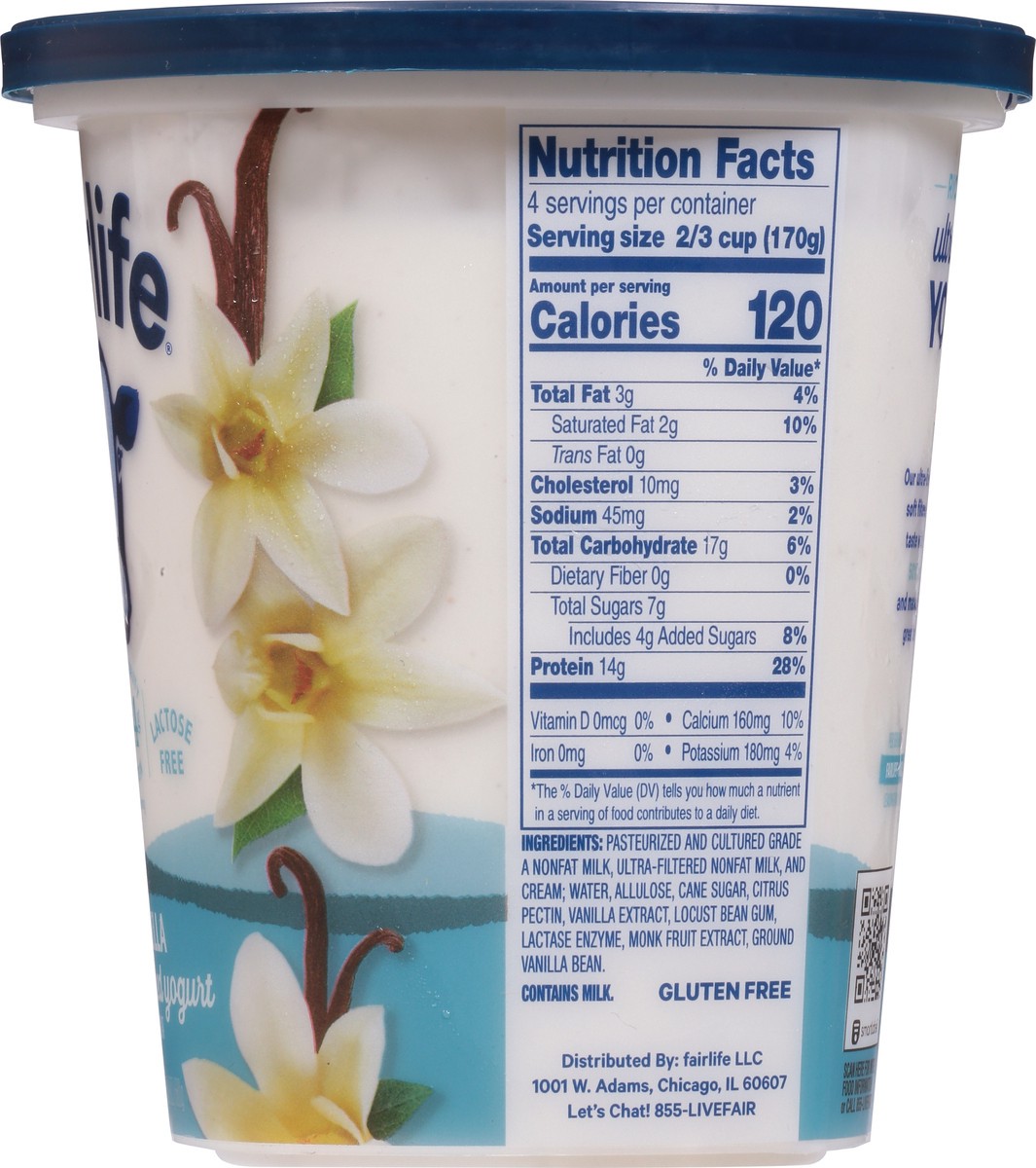 slide 8 of 9, Fairlife Vanilla Ultra-Filtered Yogurt, 2% Milk Fat, Lactose Free, Multiserve, 24 oz