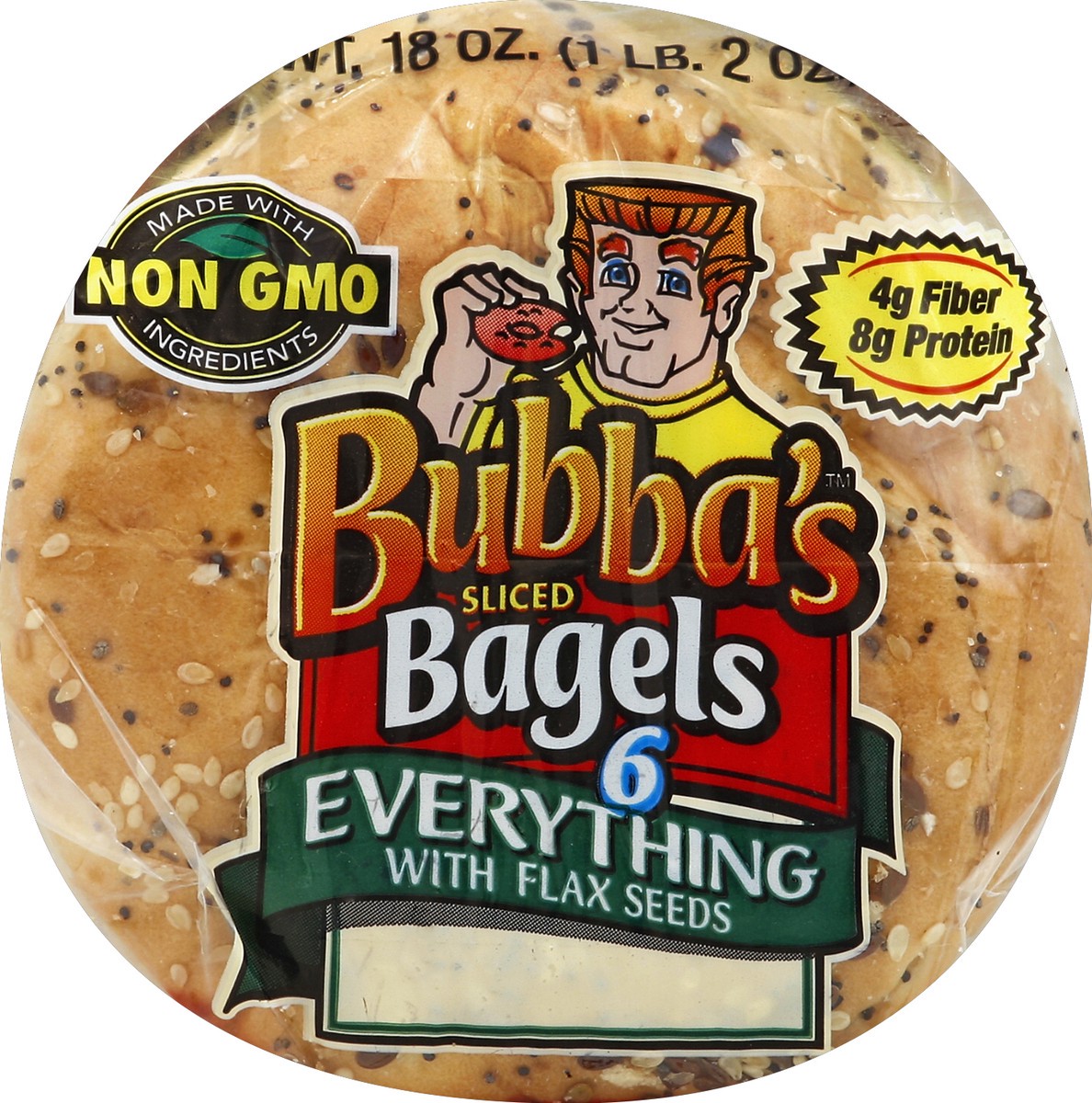 slide 3 of 5, Bubba's Everything Bagel, 6 ct; 18 oz