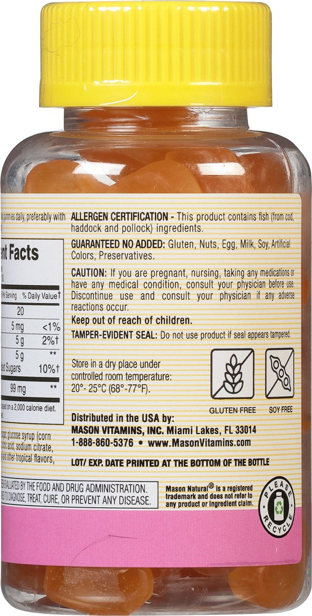 slide 5 of 9, Mason Natural Collagen Gummy, 60 ct