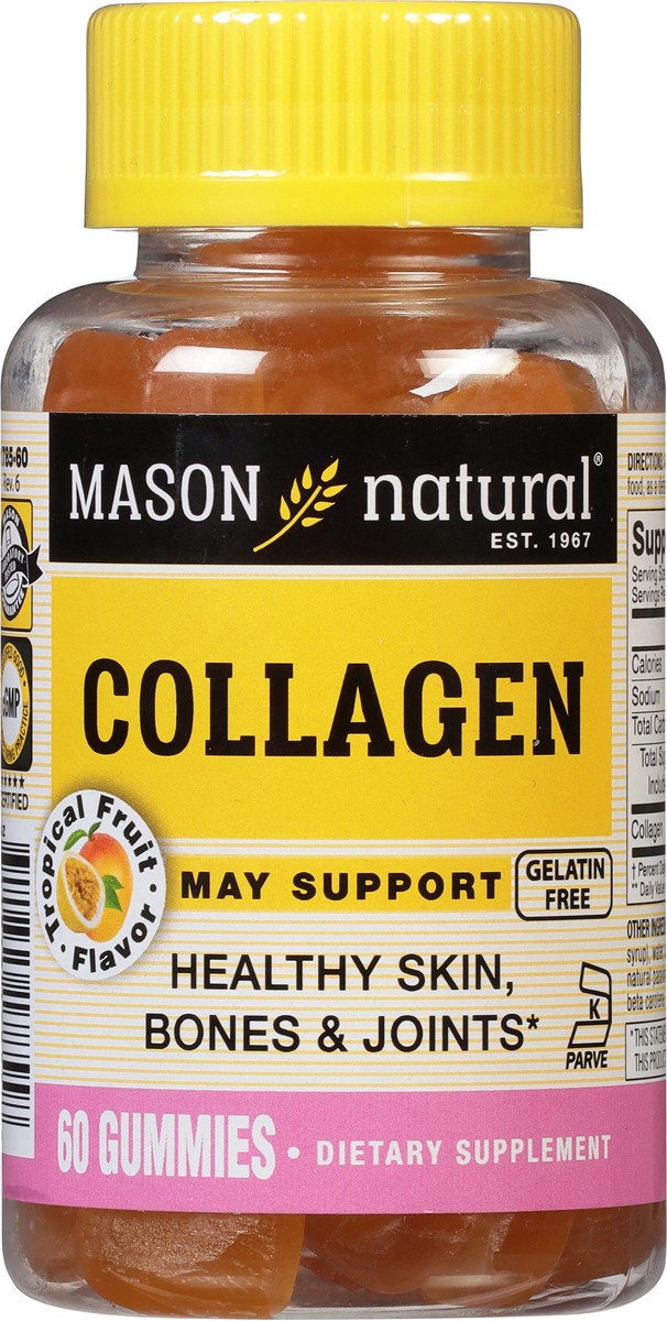 slide 6 of 9, Mason Natural Collagen Gummy, 60 ct