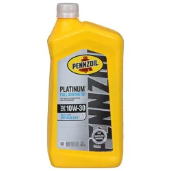 Pennzoil Platinum Full Synthetic SAE 10W-30 Motor Oil 1 qt