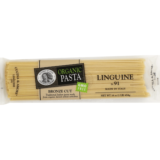 slide 1 of 1, Cucina & Amore Organic Pasta - Linguine, 16 oz
