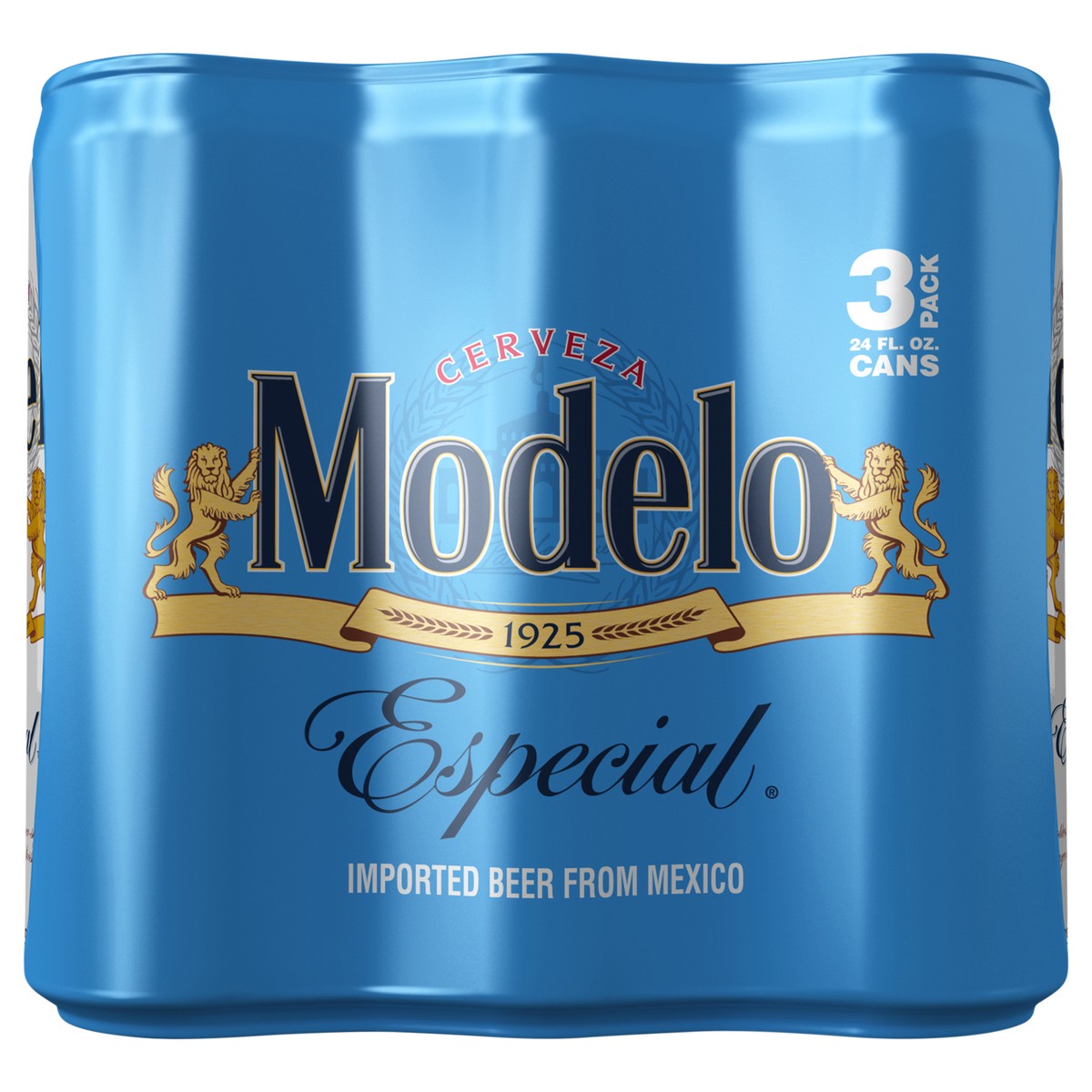 slide 2 of 2, Modelo Especial Mexican Lager Import Beer, 3 ct
