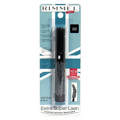 slide 1 of 1, Rimmel London Extra Super Lash Curved Brush Mascara Black, 1 ct