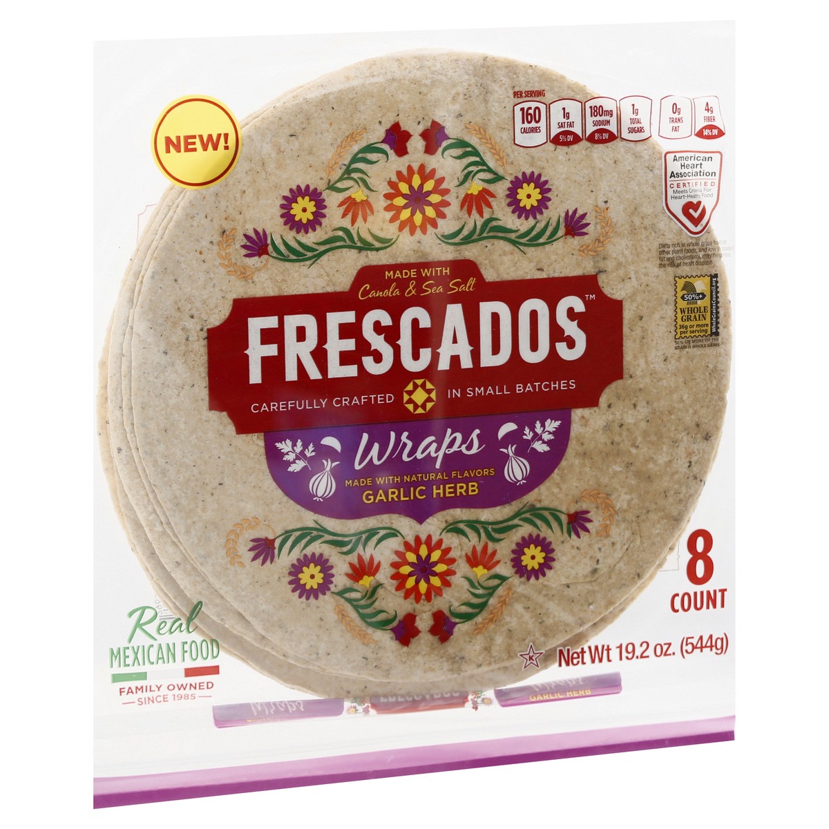 slide 6 of 9, Frescados Wraps, 19.2 oz