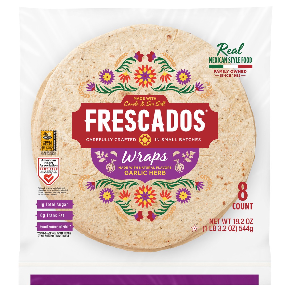 slide 1 of 9, Frescados Wraps, 19.2 oz