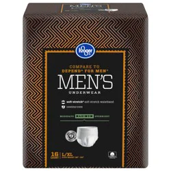 Kroger Maximum Absorbency Underwear for Men L-XL