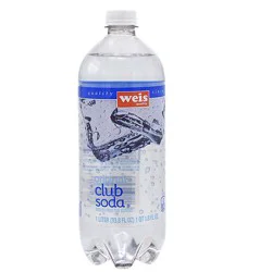 Weis Quality Club Soda - 33.8 fl oz