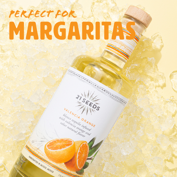 slide 2 of 19, 21SEEDS Valencia Orange Infused Blanco Tequila - 750ml Bottle, 750 ml