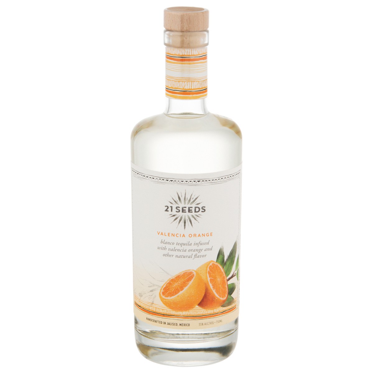 slide 1 of 19, 21SEEDS 21Seeds Valencia Orange (Blanco Tequila Infused with Valencia Orange and Other Natural Flavors), 750 mL, 750 ml