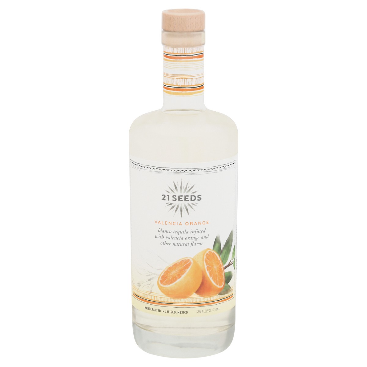 slide 1 of 3, 21SEEDS Valencia Orange Infused Blanco Tequila - 750ml Bottle, 750 ml