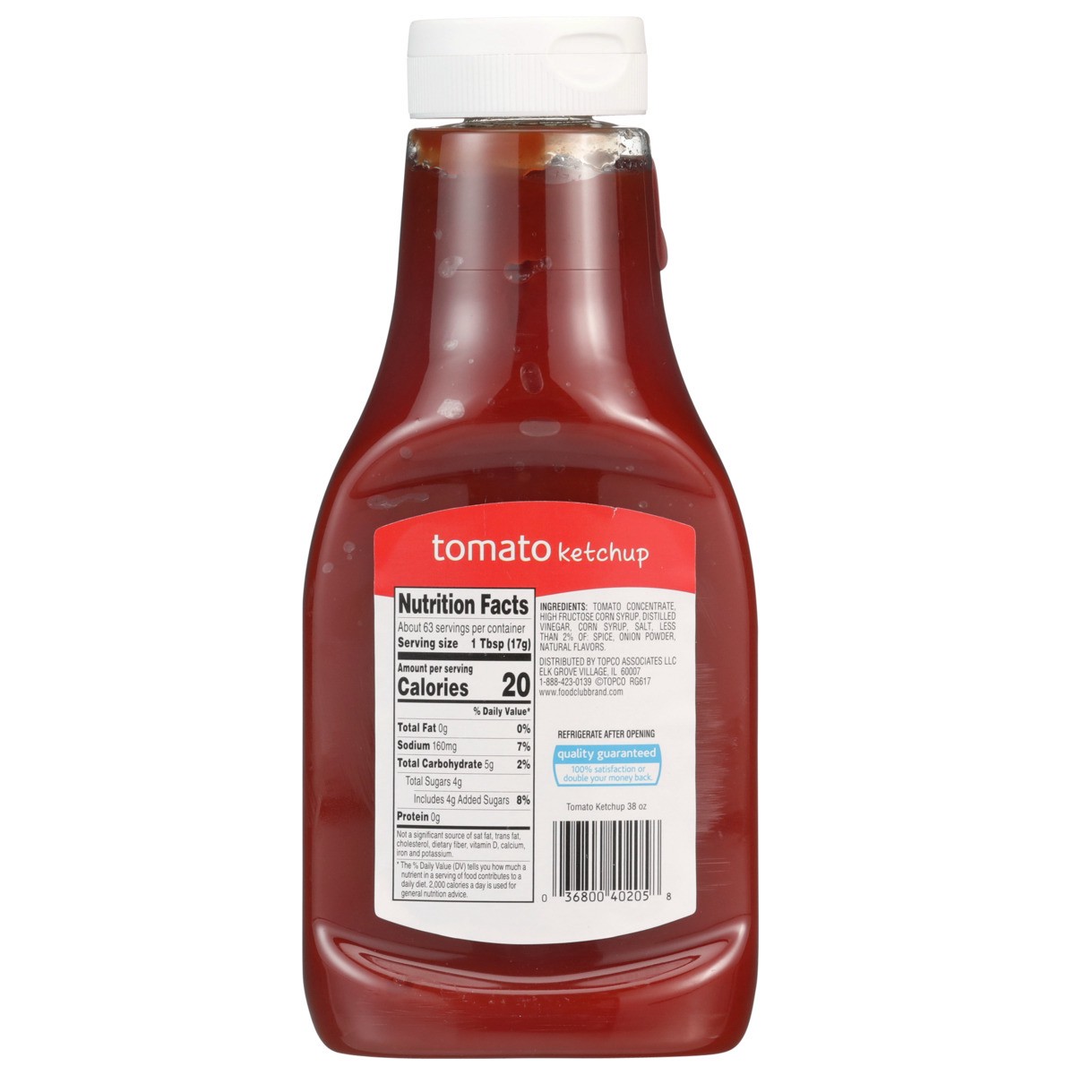 slide 9 of 9, Food Club Squeeze Tomato Ketchup, 38 oz