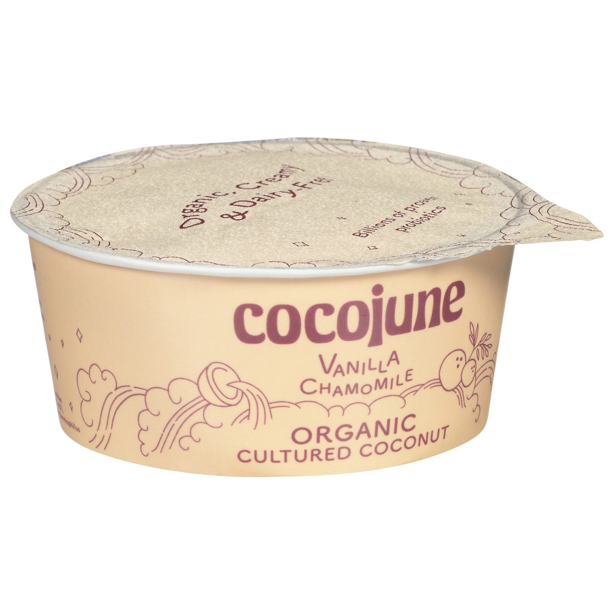 slide 2 of 9, Cocojune Organic Vanilla Chamomile Cultured Coconut, 4 fl oz