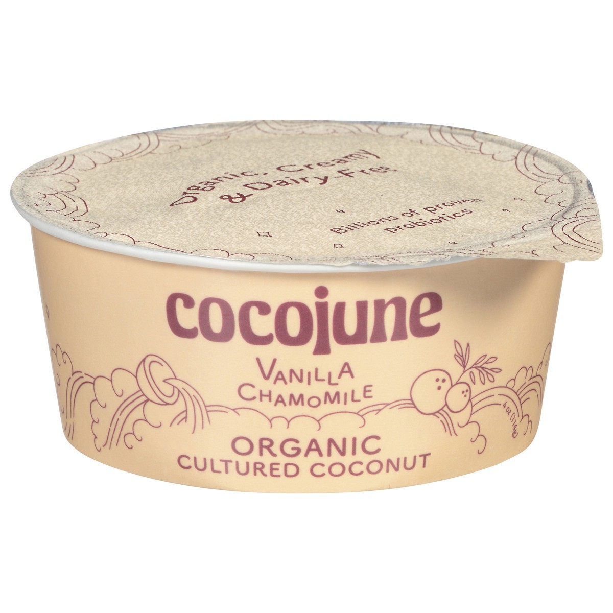 slide 1 of 9, Cocojune Organic Vanilla Chamomile Cultured Coconut - 4 fl oz, 4 fl oz