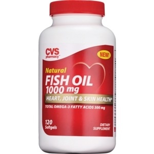 slide 1 of 1, CVS Health Natural Fish Oil 1000mg Softgels, 120 ct
