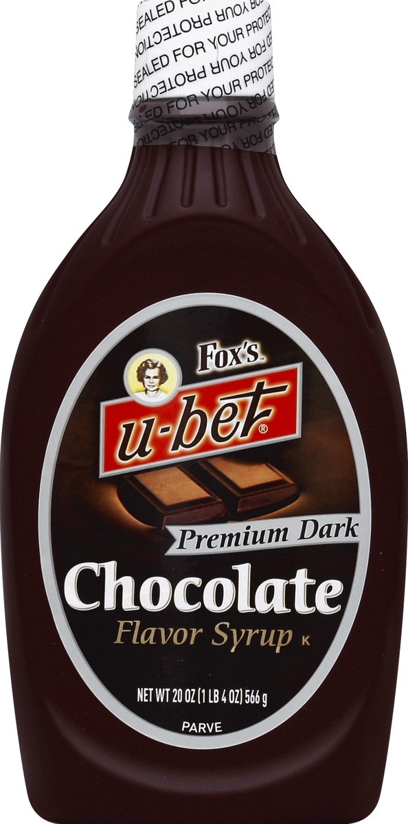 slide 2 of 2, Fox's U-bet Fat Free Original Chocolate Flavor Syrup, 20 oz