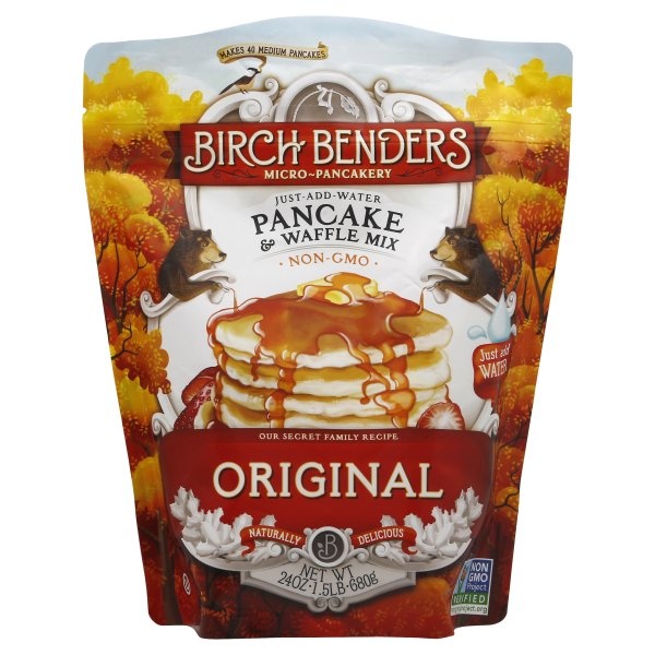 slide 1 of 2, Birch Benders Pancake & Waffle Mix 24 oz, 24 oz