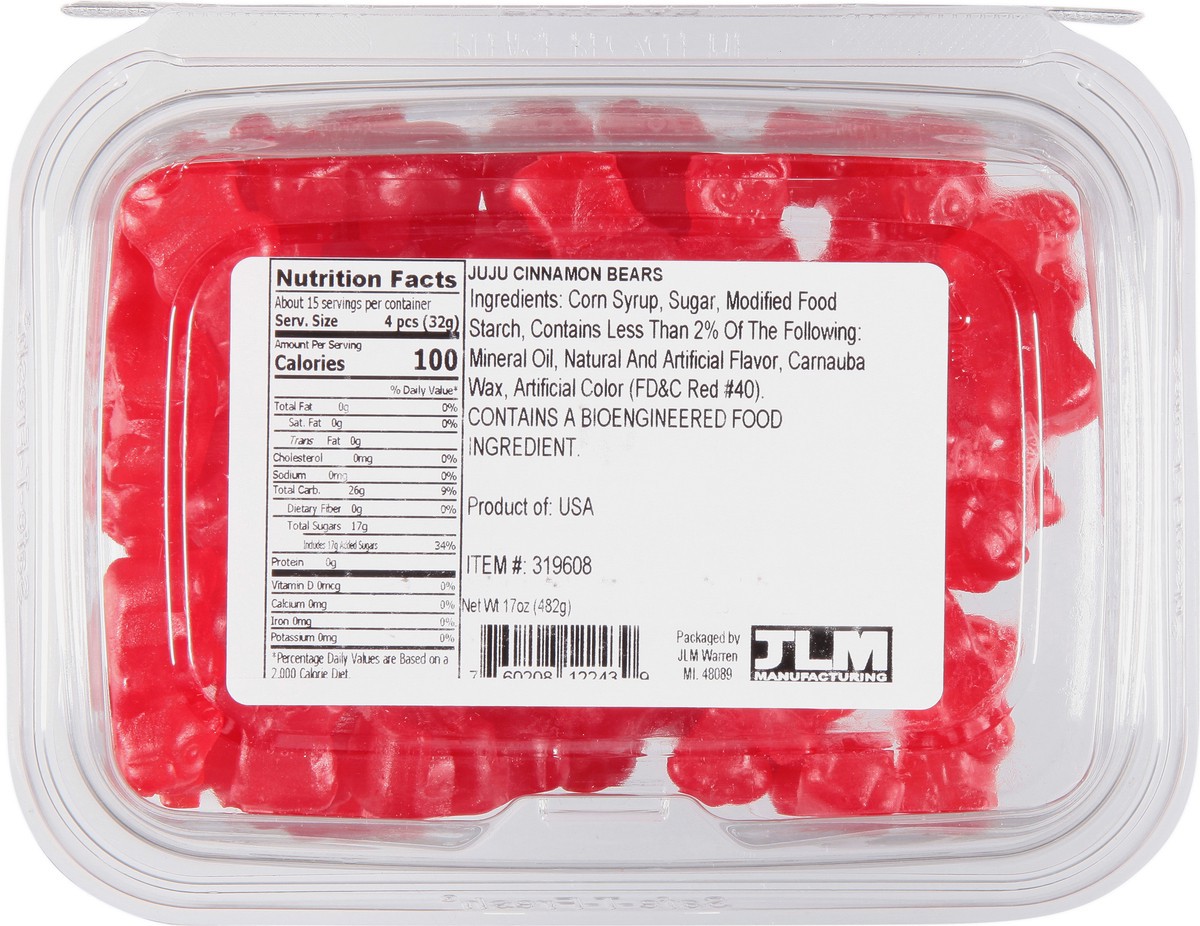 slide 5 of 9, JLM Manufacturing Juju Cinnamon Bears 17 oz, 17 oz