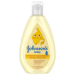 Johnson's Baby Head-To-Toe 2-in-1 Baby Wash & Shampoo, 1.7 fl. oz