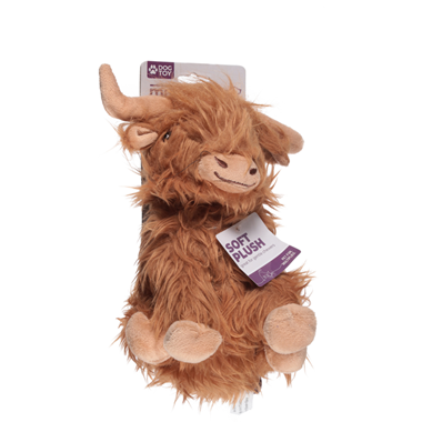 slide 1 of 1, Multipet 10 Inch Shaggy Highland Cow, 1 ct