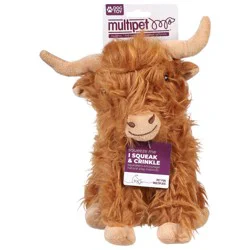 Multipet 10 Inch Shaggy Highland Cow